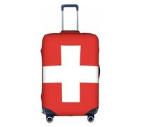 XZDZWK Fundas para maletas con bandera suiza, a prueba de arañazos y polvo, con diseño personalizado para viajes, negocios y uso al aire libre, White, XL