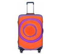 XZDZWK Fundas para maletas con diseño de círculo naranja a prueba de arañazos y polvo con diseño personalizado para viajes, negocios y uso al aire libre, White, S