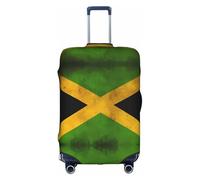 XZDZWK Fundas para maletas de bandera de Jamaica antigua, a prueba de arañazos y polvo, con diseño personalizado para viajes, negocios y uso al aire libre, White, L