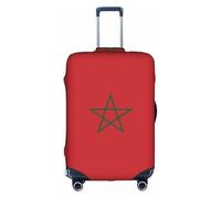 XZDZWK Fundas para maletas de la bandera de Marruecos, a prueba de arañazos y polvo, con diseño personalizado para viajes, negocios y uso al aire libre, White, S