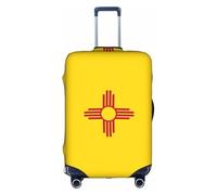 XZDZWK Fundas para maletas de la bandera de Nuevo México, a prueba de arañazos y polvo, con diseño personalizado para viajes, negocios y uso al aire libre, White, M