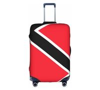 XZDZWK Fundas para maletas de la bandera de Trinidad y Tobago a prueba de arañazos y polvo con diseño personalizado para viajes, negocios y uso al aire libre, White, M