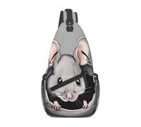 XZDZWK Grey Rat - Bolso bandolera casual para hombre, gran capacidad, duradero, adecuado para viajes, trabajo, viajes y actividades al aire libre