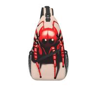 XZDZWK Linda pequeña araña roja para hombre, bolsa de mensajero casual de gran capacidad, duradera, adecuada para viajes, trabajo, viajes y actividades al aire libre