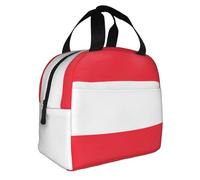 XZDZWK Lonchera multifuncional con bandera austriaca, duradera y fácil de llevar, para el trabajo, la escuela, picnics y actividades al aire libre