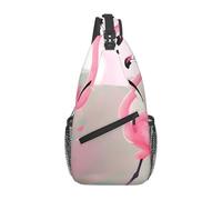 XZDZWK Love Flamingo - Bolso bandolera casual para hombre, gran capacidad, duradero, adecuado para viajes, trabajo, viajes y actividades al aire libre