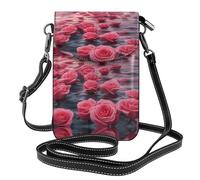 XZDZWK Roses by the sea - Bolso bandolera ligero antirrobo, pequeño, resistente al desgaste, portátil y práctico para viajes y uso diario