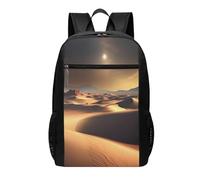 XZDZWK Sahara Desert Mochila ligera de 17 pulgadas con correas ajustables para el hombro, para el trabajo, la escuela y actividades al aire libre