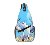 XZDZWK Seagulls In Flight - Bolso cruzado casual con diseño de múltiples bolsillos, adecuado para viajes y trabajo diario