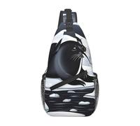 XZDZWK Seals on ice - Bolso bandolera casual para hombre, gran capacidad, duradero, adecuado para viajes, trabajo, viajes y actividades al aire libre