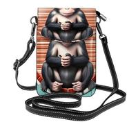 XZDZWK The Silent Monkey - Bolsa de mensajero ligera antirrobo, pequeña, resistente al desgaste, portátil y práctica para viajes y uso diario