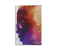 xze Kid Cudi Rapper Póster decorativo de lona para habitación, póster estético, impresión artística de pared, pósteres de 12 x 18 pulgadas (30 x 45 cm), estilo sin marco