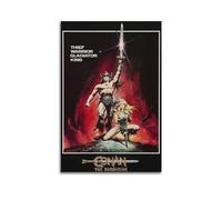 xze Póster de la película Conan The Barbarian Movie Poster Wall Art Canvas Posters Room Decorative Aesthetic Poster Print Decor Posters 20x30inch(50x75cm) Unframe-style