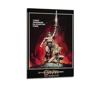 xze Póster de la película Conan The Barbarian Movie Poster Wall Art Canvas Posters Room Decorative Aesthetic Poster Print Decor Posters 20x30inch(50x75cm) Frame-style