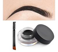 Xzeemo 3g Crema para Cejas, Pomade para Cejas, Gel Cremoso Cejas con Cepillo de Cejas (negro)