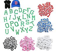XZEIT 156 Piezas de Ropa Con Letras para Planchar, Parche del Alfabeto Cosido, Bordado A-Z para Sombreros, Chaquetas, Camisas y Vaqueros, Proyectos de Costura (6 Colores)