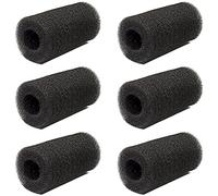 XZEIT 6 Piezas Esponja Filtro de Acuario, Fish Tank Prefiltro Esponja Rollo para Prevenir Camarones, Rollo de Esponja de prefiltro de Acuario, Peces Pequeños, Animales Pequeños, Negro