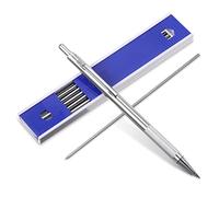 XZEIT Lápiz mecánico de metal completo, 2,0 mm, soporte mecánico para plomo, lápiz de embrague, lápices mecánicos para dibujar, bocetar, dibujo de arquitectura