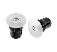 Xzenuo Tapas de Manillar de Aluminio - Tapones para Extremos de Manillar Ligeros y Resistentes para Bicicleta de Montaña, MTB, Carretera y Ciudad, Compatibles con 17-23,5 mm (Silver)