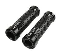 XZGFZHY Empuñaduras De Mano para Motocicleta, Manillar De Aluminio CNC, Accesorios De Empuñadura De Goma Antideslizante para Yama&ha MT-07 MT 07 MT07 2014-2022 Piezas(Negro)