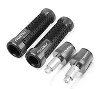 XZGFZHY Motocicleta Antideslizante Extremo del Manillar Empuñaduras De Mano De Goma Extremos De Agarre Enchufe 7/8 `` 22mm con Logotipo para Yama&ha FAZER600 FA&zer 600 Piezas(G)