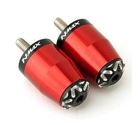 XZGFZHY para Yama&ha Nmax125 Nmax155 NMAX 125 155 Extremo del Manillar De La Motocicleta Tapas De Extremo De Barra De Mango De Aluminio Tapa De Empuñaduras De Enchufe Equilibrado Piezas(Rojo)