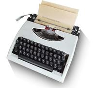 XZHWSZD Máquina de Escribir Manual Retro, máquina de Escribir Vintage portátil con Cinta, Teclado mecánico inalámbrico para Notas Creativas, Regalo de decoración literaria