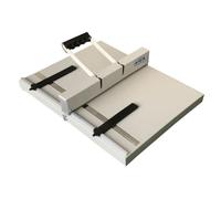 XZHWSZD Máquina de hendido Manual para Papel, Herramienta de Marcado Ajustable con Mango de Rebote automático, Prensa de encuadernación de Alta Resistencia para cartulina y Documentos de hasta 500 g.