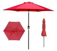 XZHWSZD Sombrilla de Patio voladiza de 200 cm, Parasol Exterior inclinable de 1,98 m con manivela, protección UV UPF50+ para jardín, Piscina y Playa.