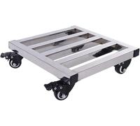 XZHWSZD Soporte para macetas Cuadrado con Ruedas bloqueables para Interiores y Exteriores, de 30 cm, de Metal, para facilitar el Transporte y estabilizar la Planta.