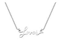 XZincer Collar de acero inoxidable para amantes del verano, diseño de alma, adorno único para los amantes, los fanáticos del canto, las mujeres y los hombres collares baratos, plata, talla única,