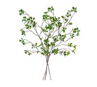 XZJMY 3 ramas artificiales de ficus verdes de 68 cm para jarrón, plantas de ficus falsas para tienda, jardín, oficina, decoración del hogar (3, 26.8 pulgadas)