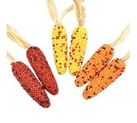 XZJMY 6 piezas de maíz artificial, maíz falso de Acción de Gracias, juego de maíz de espuma de simulación, modelo de maíz sintético para sesión de fotos, cocina, decoración del hogar