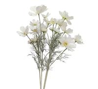 XZJMY Cosmos Flores de seda, paquete de 4 flores artificiales de 61 cm de alto, flores silvestres, flores artificiales para decoración de fiestas de boda en el hogar (blanco)