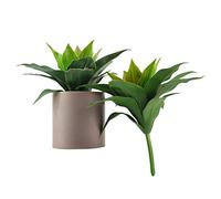 XZJMY Plantas artificiales de agave artificial, plantas suculentas de agave falso, resistentes a los rayos UV, plantas de agave falsas para decoración del hogar, oficina, tienda (verde, 2 piezas)