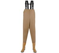XZLZMYP Unisexo Pesca Pecho Waders Vadeador Transpirables Impermeables Waders Pantalones De Lluvia De Una Pieza con Botas Resistente Al Desgaste Pantalones De Estanque con Bolsillo,A,39