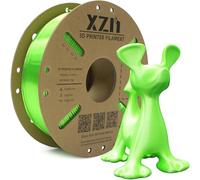 XZN Filamento PLA de 1,75 mm, seda PLA 3D, precisión dimensional +/- 0,03 mm, bobina de 1 kg de seda PLA de 1 kg, verde seda