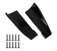 XZQSJHP Coche Faldones Laterales para Ford Fiesta MK7 2011-2017, Antiarañazos Escalones Laterales Pedales Anti Choques Estribos Laterales Alerón Lateral Divisor Balancín Accesorios,A-Black