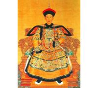 XZSFD NBGEA Cartel del Emperador Chino, Pintura en lienzo, Emperador Qianlong de la dinastía Qing, Grabados de pared para la gente para regalos de decoración del hogar 50x70 cm sin enmarcar