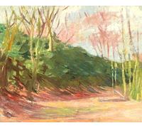 XZSFD NBGEA Edward Hopper Paisaje Póster Impresiones en color Cuadro abstracto de arte de pared《Árboles a la luz del sol》Edward Hopper Pintura en lienzo para decoración del hogar 50x60cm sin marco