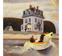 XZSFD NBGEA Edward Hopper Póster《Los contrabandistas》Arte abstracto de pared Impresión en color Edward Hopper Paisaje Pintura en lienzo para decoración del hogar 45x45cm Sin marco