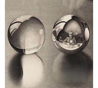 XZSFD NBGEA Imagen abstracta de arte mural de M.C Escher Poster Vision《Dos bolas de cristal》por M.C Escher Grabados Pintura en lienzo en color para decoración del hogar 40x40cm sin encuadre