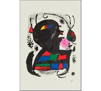 XZSFD NBGEA Joan Miro Line Poster Modern Simple Color Prints Abstract Wall Art Picture《The Darles Wind》Joan Miro Lienzo Pintura Para Decoración Del Hogar 50x80cm Sin Marco