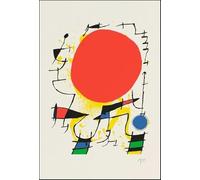 XZSFD NBGEA Joan Miro Line Poster Simple Color Prints Abstract Wall Art Picture《Sun City》Joan Miro Landscape Canvas Painting For Home Decor 50x80cm Unframed