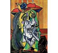 XZSFD NBGEA Pablo Picasso Póster Impresiones en Color Arte de Pared Abstracto Imagen《Mujer Llorando》Pablo Picasso Gente Pintura en Lienzo Para Decoración del Hogar 30x50cm Sin Marco