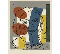 XZSFD NBGEA Póster abstracto de Fernand Léger Cuadro de pared 《Retrato de mujer》por Fernand Léger Grabados Pintura de figura en lienzo para decoración del hogar 40x50cm Sin enmarcar