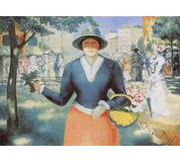 XZSFD NBGEA Póster abstracto de Kazimir Malevich Cuadro de pared de pared 《Flower Girl》por Kazimir Malevich Grabados Pintura de lienzo para decoración del hogar 50x70cm sin enmarcar