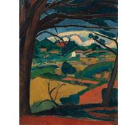 XZSFD NBGEA Póster de André Derain, Imagen de pared vintage《Paisaje de Provenza》por André Derain, grabados Pintura de lienzo a color para decoración del hogar 40x50cm sin enmarcar