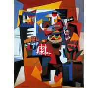 XZSFD NBGEA Póster de Pablo Picasso Bodegón Cuadro abstracto en lienzo《 Jaula de pájaros》De Pablo Picasso Colección de Grabados para Decoración del Hogar 40x50cm Sin enmarcar