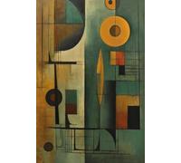 XZSFD NBGEA Póster de Paul Klee Impresiones modernas en color《Arquitectura y figura》Arte mural abstracto de Paul Klee Pintura en lienzo para decoración del hogar 50x70cm sin enmarcar